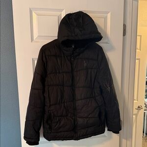 Spyder Kids Black Puffer Jacket